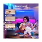 Uray Home Rgb Şerit LED Işık – SB-6525, Müzik ve Ses Duyarlı, Ritim Algılayan, Otomatik Renk Değiştiren, Oyun Odası, Tv, Parti, Yatak Odası Dekorasyonu Için (5 Metre) - 1 m - 00 Beyaz