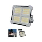 Uray Home Seyyar Solar LED Projektör Gri Renk 200W Güneş Enerjili Portatif LED Işık Taşınabilir Sokak Aydınlatması - 0,6 x 19 x 29 cm - 00 Beyaz