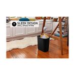 Uray Home Solutions 3,25 Litre Yer Verimli Çöp Sepeti, Masa Altına ve Ticari Ofis, Mutfak, Ev Ofis ve Yatakhanede Dar Alanlara Uyar, Temizlemesi Kolay, Siyah - 000-Siyah - Option-1