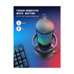Uray Home USB Mikrofonu, Ampligame Oyun Bilgisayarı Masaüstü Kondansatör, Rgb Mikrofon, Mac/bilgisayar/ps4/ps5'te Youtube, Sessiz Düğmeli, Mikrofon Kazancı, Pop Filtresi, Şok Montajı, Kulaklık Jakı-A8 - Option-1 - 001-Renkli