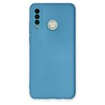 Uray Store Huawei P30 Lite Kılıf Nano İçi Kadife Silikon - Mavi