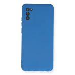 Uray Store Samsung Galaxy A02s Kılıf Nano İçi Kadife Silikon - Mavi