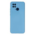 Uray Store Xiaomi Redmi 10C Kılıf Nano İçi Kadife Silikon - Mavi