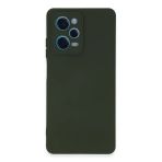 Uray Store Xiaomi Redmi Note 12 Pro 5G Kılıf Nano İçi Kadife Silikon - Koyu Yeşil