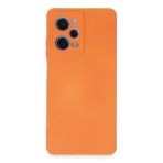 Uray Store Xiaomi Redmi Note 12 Pro 5G Kılıf Nano İçi Kadife Silikon - Turuncu