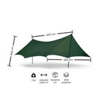 Urban Badger Ragnar Tarp Tente 3X4M, Kamp Brandası, Çadır Branda, Hafif Hamak, Tente Gölgelik, Su Geçirmez, Açık Barınak