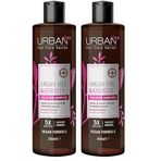 Urban Care Argan Oil & Keratin Besleyici ve Kırılma Karşıtı Saç Bakım Şampuanı, 350 Mililitre, Vegan (2 paketi)