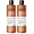 URBAN Care No.2 Bond Plex Yıpranma Karşıtı Saç Bakım Şampuanı Sülfatsız 350 ml- Vegan (2 paketi)