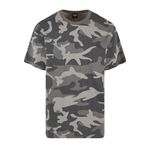 Urban Classics Erkek tişört, büyük beden, sade kamuflaj tişört, erkekler için, yuvarlak yaka, büyük beden kesim, S - 5XL bedenlerde mevcuttur, Darkcamo, XL