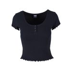 Urban Classics Rib Tee Siyah Kadın T-Shirt