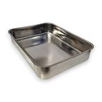 ÜREL Derin Fırın Tepsisi Yoğurt Mayalama Paslanmaz Çelik Çok Amaçlı Dikdörtgen Metal Tava Saklama Kabı (36,5x26,5x6,5 cm, 304 (18/10) Kalite, Makinede Yıkanabilir, Gıdaya Uygun, Kolay Temizlenebilir)
