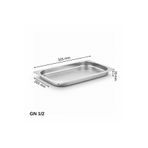 Üret Çelik ÜRET Standart Gastronom Küvet GN 1/2 20 mm 1,25 lt