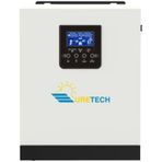 Uretech 1Kva 1Kw 1000 Watt Tam Sinüs Akıllı 40 Amper Mppt Inverter 12V-220V Invertör