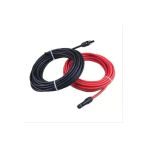 Uretech Mc4 Konnektörlü 4Mm Solar Kablo Toplam 20 Metre 10 Metre Kırmızı 10 Metre Siyah