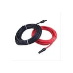 URETECH Mc4 Konnektörlü 4mm Solar Kablo Toplam 30 Metre 15 Metre Kırmızı 15 Metre Siyah