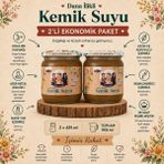Üreten Anneler Dana Ilikli Kemik Suyu 2X425 ml Ağır Metal Analizli Doğal Kolajen Kaynağı - 425 gr
