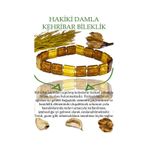 Üretici Sertifikalı Sarı Şeffaf Doğal Damla Kehribar Bileklik Çok Renkli