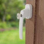 ÜRETİCİDEN Pvc için uyumlu pencere kolu, aluminyum kilitlenbilir kilit pencere kolu çocuklar için güvenlik kahverengi altınmeşe