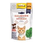Üreticiniz Gimcat Crunchy Snacks Somonlu ve Ispanaklı Tahılsız Kedi Ödül Maması 1 Adet 50 gr