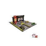 ÜRETİM 1/64 Ölçek Mc Donald's Araç Otoparkı Diorama Diecast Sergileme Standı Rafı Araba Garajı Oyuncak