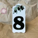 Uretti - Derya 2174 El Yapımı Çini 8 Numara Kapı Süsü - 7 x 16 cm - 1 Adet