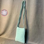 Uretti - Emine 9106 El Örgüsü Minik Çapraz Çanta - Bebe Mavisi