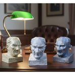 Uretti - Hülya 6683 3410 3’lü Mini Atatürk Büstü Seti – 6 cm Masaüstü Dekoratif Biblo