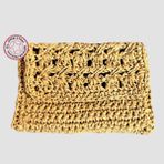 Uretti - Necla 4345 El Emeği Ile Yapılan Kağıt Ip Para Cüzdanı 9cm - Kahverengi
