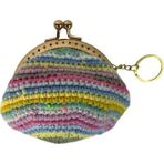 Uretti - Öznur 7392 1700 El Örgüsü Şerit Desen Mini Bozuk Para Cüzdanı