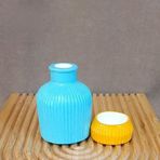 Uretti - Pınar 2572 1733 El Yapımı Vazo ve Tealight Mumluk 2'li Dekoratif Set