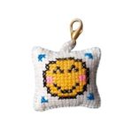 Uretti - Sibel 2453 0218 El Yapımı Gülücük Emoji Çanta Süsü/Anahtarlık