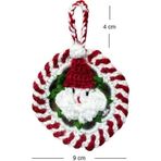 Uretti - Sibel 2453 3412 El Yapımı Noel Baba Figürlü Örgü Yılbaşı Süsü