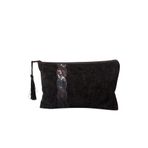 Uretti - Sibel 2453 6616 El Yapımı Pul Detaylı Kadife Clutch - Portföy Çanta