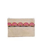 Uretti - Sümeyya 2589 0773 El Yapımı Etnik Hint İşi Şerit Motifli Clutch Çanta