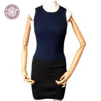 Uretti - Yıldız 7202 6921 Halter Yaka Boncuk İşlemeli Lacivert Bluz - 38/40