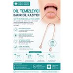 Urfakent Bakır Dil Temizleme Atı – Dil Temizleyici – Ağız Bakım Atı – Dil Kazıyıcı – Metal Dil Temizleme Ekipmanı