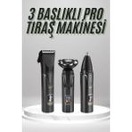 Urfakent Dijital Göstergeli 3 Başlıklı Tıraş Makinesi Islak Kuru Lazer Öncesi Günlük