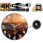 Urfakent Duvar Saati Wifi Kamera 4K Canlı Izleme ve Kayıt - Renkli