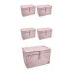 Urfakent Düzenleyici Kutu Organizer Cırtlı Saklama Hurç Maxi Boy 30CM x 40CM x 50CM (5 Adet)