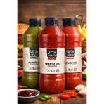 Urla Çiftlik Gurme Burger Sosları- 3 Lü Ekonomik Sos Paketi (1 Lt x 3 Adet) (Sriracha-Sweet Chili-Jalapeno Sos) - 3 lt
