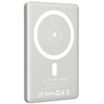 URR CDB005 5.000 mAh 20W Type-C 15W Kablosuz Şarj Magsafe UltraSlim PD Powerbank - Natural Grey