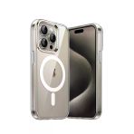 Urr İphone 15 Pro Max İle Uyumlu Crystal Clear Magsafe 3İn1 Ekran Koruyucu Ve Kamera Lens Set - Şeffaf