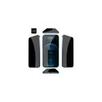 URR iPhone 16 Pro 4 Way Anti Spy 360 Privacy Cam Ekran Koruyucu - Siyah