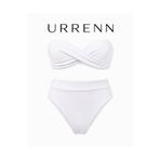 Urrenn Straplez Bikini Takımı — Yüksek Bel, Push-Up Dolgulu, Tüm Vücut Tiplerine Uygun