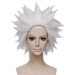 Ursula Peruk | FVCENT Anime Kısa Katmanlı Cadılar Bayramı Partisi Cadılar Bayramı Cosplay Peruk (Beyaz)