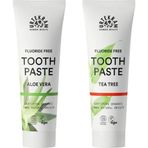 Urtekram Çay Ağacı 2'li Diş Macunu 75 ml + Aloe Vera Aromalı Tam Koruma Organik 75 ml Diş Macunu