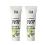 Urtekram Organik Florürsüz Aloe Veralı 2x75 ml Diş Macunu