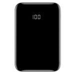 URUCHI 10000 mAh Taşınabilir Powerbank, Çift USB Çıkışlı (2.1A Hızlı Şarj), LED Dijital Ekranlı, Ultra İnce ve Hafif 180 g, Telefon ve Tablet Uyumlu (Siyah)