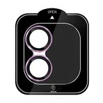 URUCHI iPhone 11 Mini / 12 Mini / 12 iPhone Kamera Lens Koruyucu, Safir, Kolay Kurulum, Alüminyum Alaşım Çerçeveli 9H Sertliğinde Cam Lens, Lila
