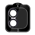 URUCHI iPhone 11 Mini / 12 Mini / 12 iPhone Kamera Lens Koruyucu, Safir, Kolay Kurulum, Alüminyum Alaşım Çerçeveli 9H Sertliğinde Cam Lens, Mor